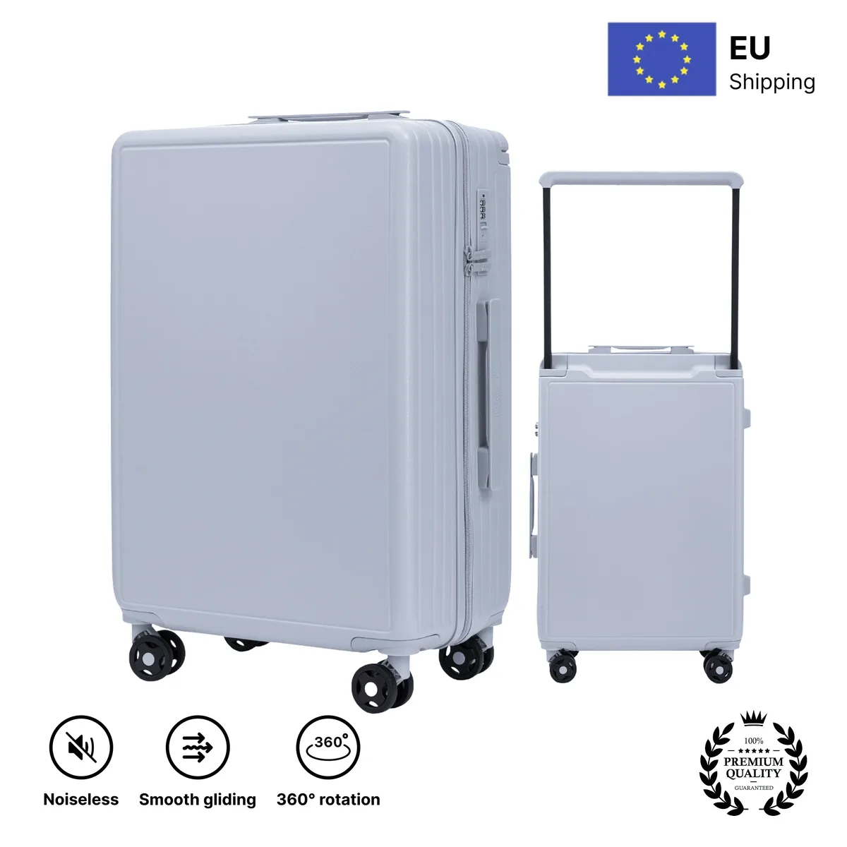 valise xxl grande taille, dimensions environ 75x50x30 cm ou 66x44x26 cm ou cabine 55x40x20 cm / haute qualité, 28 "24" 20 " au choix, en abs + valise cabine, avec serrure à combinaison tsa et roulettes 360° ° roues, hard crug