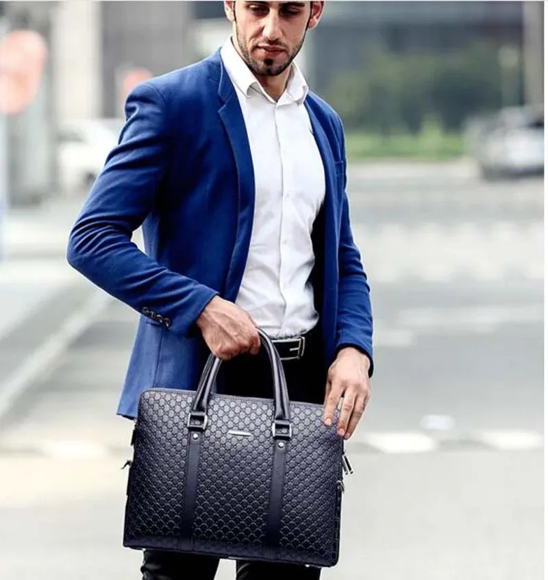 offre spéciale nouveaux hommes mode mallette d'affaires de haute qualité en cuir sac à main grande capacité sacs à bandoulière sacs pour ordinateur portable sac de messager