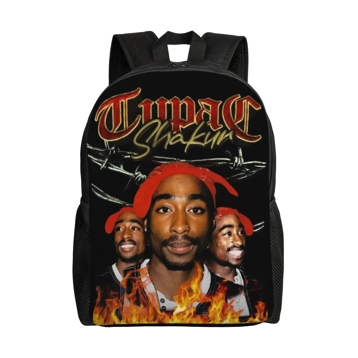 sac à dos populaire du rappeur 2pac pour hommes et femmes, sac à dos cool pour le lycée, la randonnée, les voyages, sac à dos en toile tupac pour l'université, cadeau