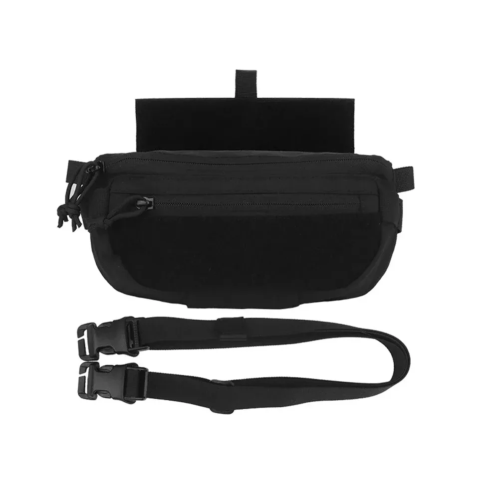 pochette d'accessoires pour gilet tactique, pack d'extension, double usage, sac abdominal inférieur multifonction, sac à bandoulière simple