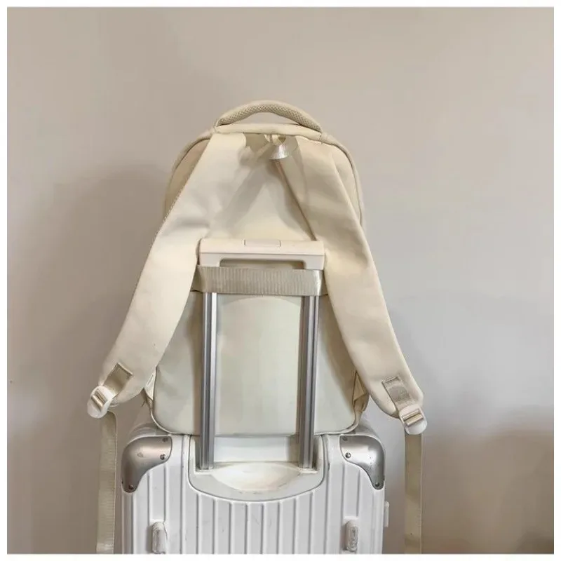 sac à dos de grande capacité pour femmes, style collège simple japonais, cartable d'étudiant, sac à dos d'ordinateur, sac ita pour fille douce et mignonne