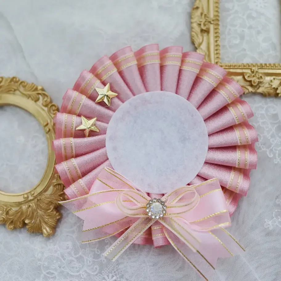 porte-badge mignon. décorations pour sacs ita. accessoires pour sacs à dos. artisanat de cosplay d'anime lolita. badge rosette