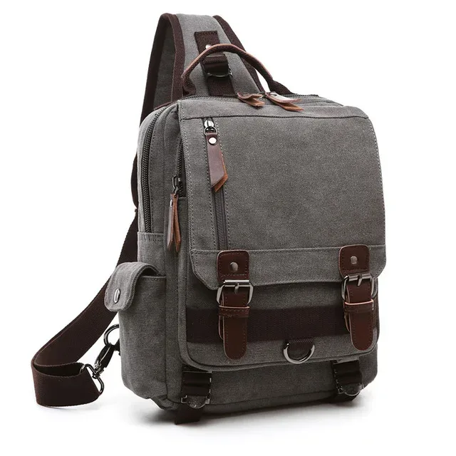 sac à dos en toile pour homme et femme, sacoche de voyage multifonctionnelle