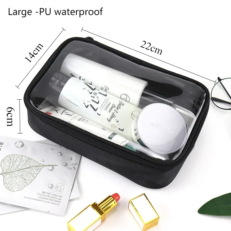 sacs de voyage en pvc pour cosmétiques, trousse de maquillage pour femmes, trousse de maquillage transparente imperméable pour hommes, pochette organisatrice de brosses de toilette