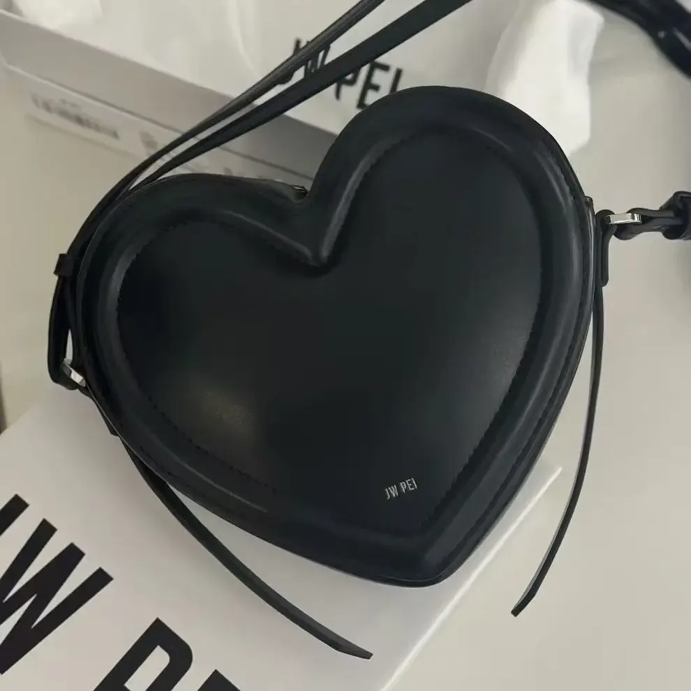sac bandoulière en forme de cœur jwpei, sac d'amour tridimensionnel doux et cool, sac bandoulière pour femme