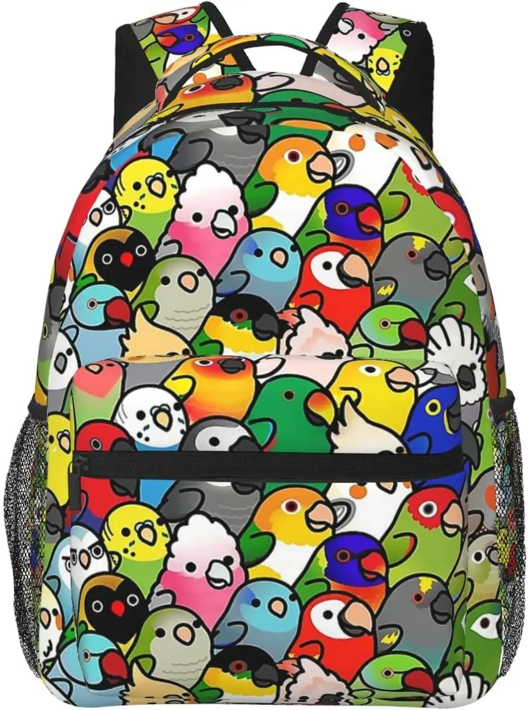 sac à dos décontracté motif oiseau perroquet drôle, sac à dos pour ordinateur portable, sac à dos pour ordinateur avec poches, sac à dos pour le travail, les voyages d'affaires