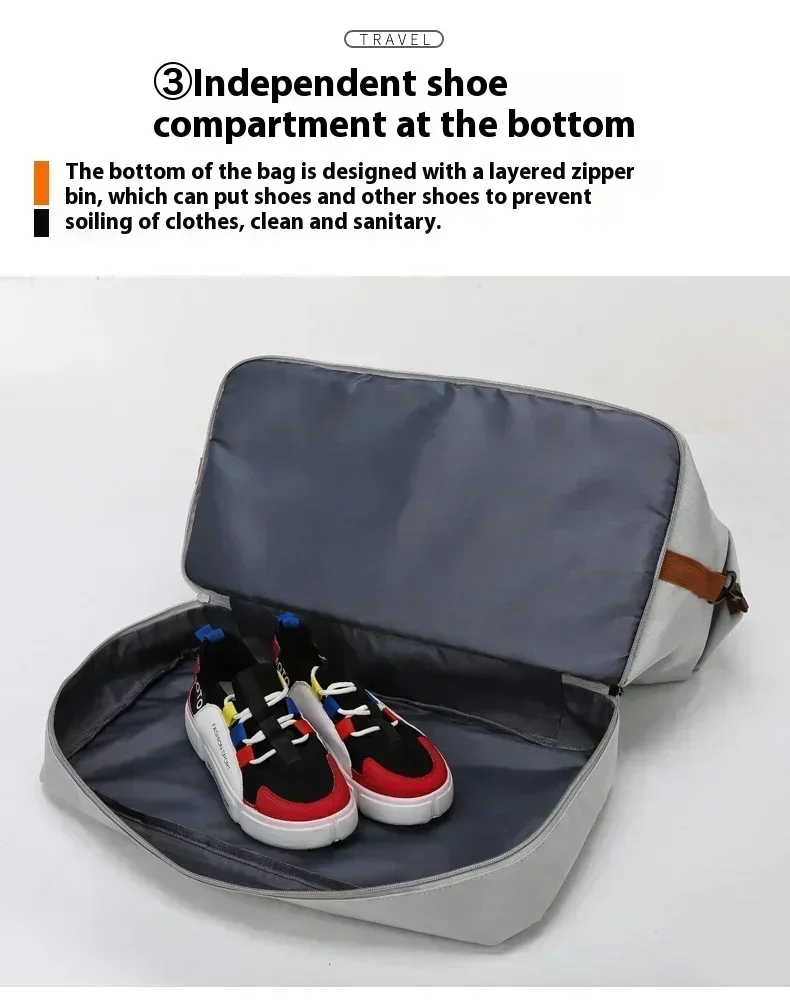 sac de sport de voyage de grande capacité, bagages de courte distance, sacs de fitness portables, sacs à main à bandoulière, sport pour hommes, étanche b