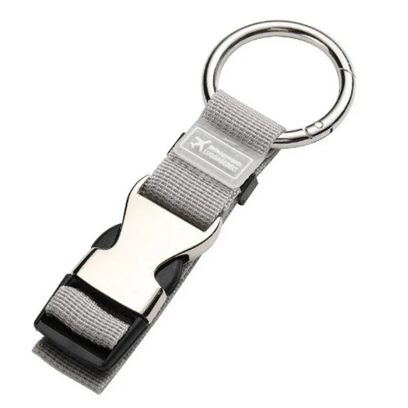 robusta sangle de bagage en nylon 1 pièce avec clip en métal ; ceinture de valises réglable pour un transport facile de sacs