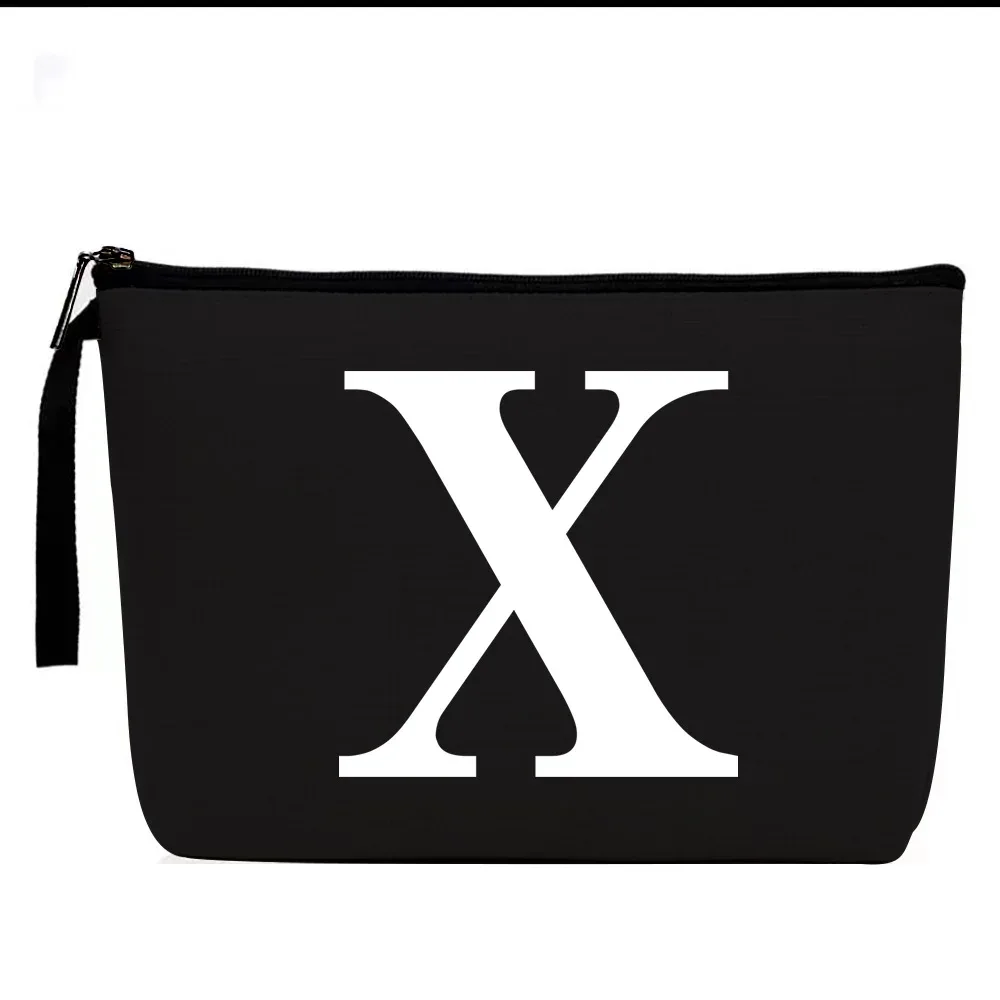 sac à cosmétiques à motifs de lettres, trousse de maquillage, organisateur d'articles de toilette, pochette de rangement de lavage, étui de maquillage pour cadeaux de mariage