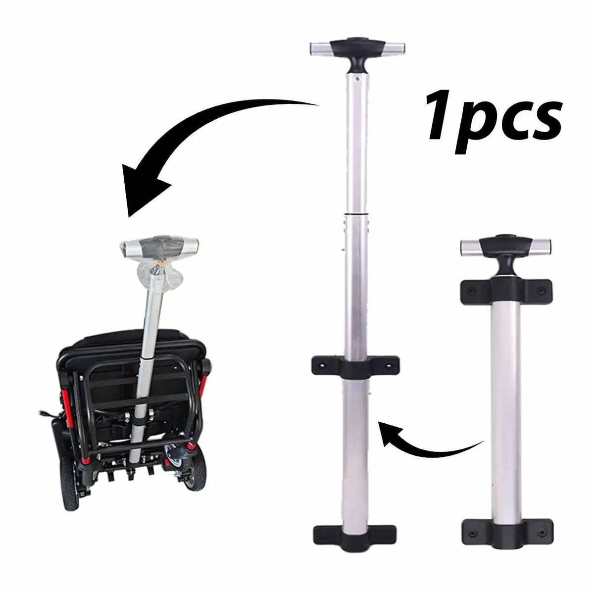 pièce de rechange pour poignée télescopique de valise, tige de traction en alliage d'aluminium pour usage quotidien, remplacement pour chariots de bagages et valises de voyage