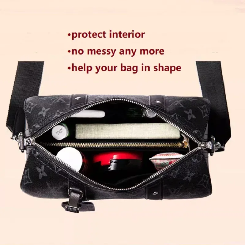 organisateur de sac en feutre couleur personnalisée pour sac de voyage lv city keepall 25 nano xs - accessoire pour bagages et sacs