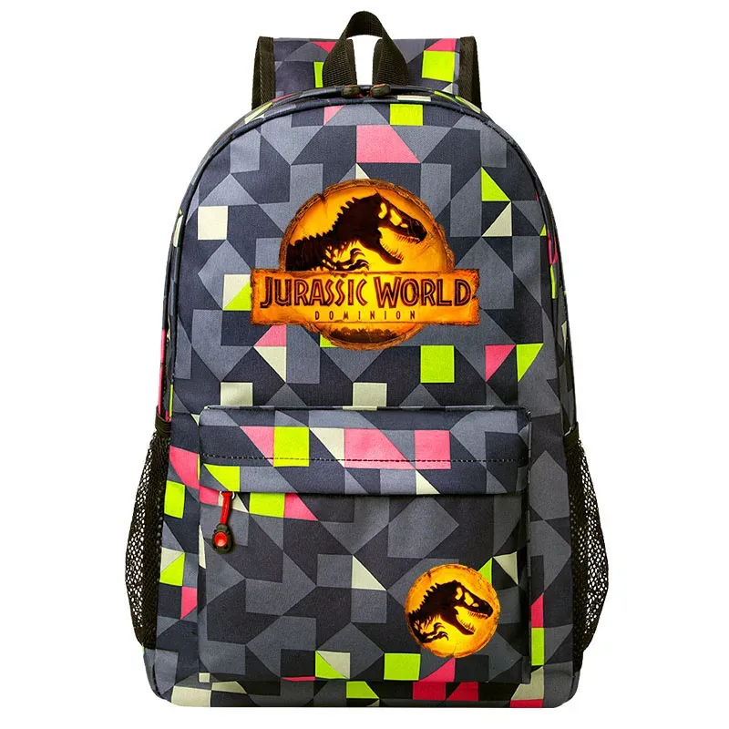 nouveau jurassic world dominion enfants sac d'école de haute qualité enfants étudiant sac à dos cartable adolescent ordinateur portable sacs à bandoulière