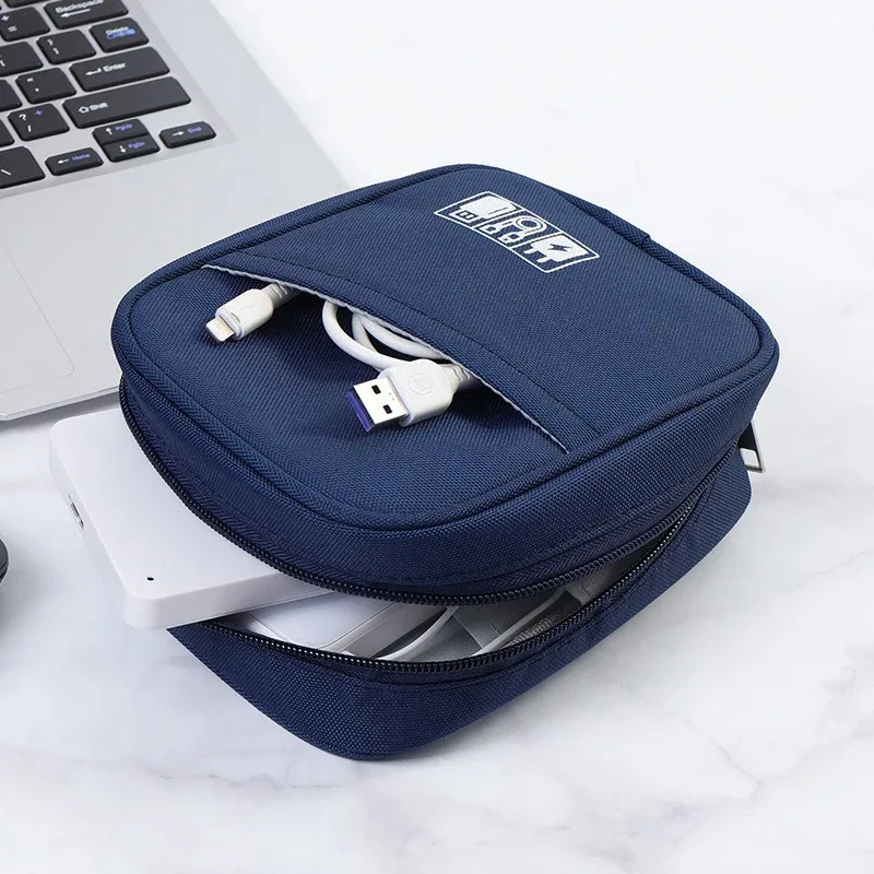 sac de rangement étanche pour câble de données de voyage, étui pour écouteurs, banque d'alimentation usb, accessoires numériques portables, nouveau