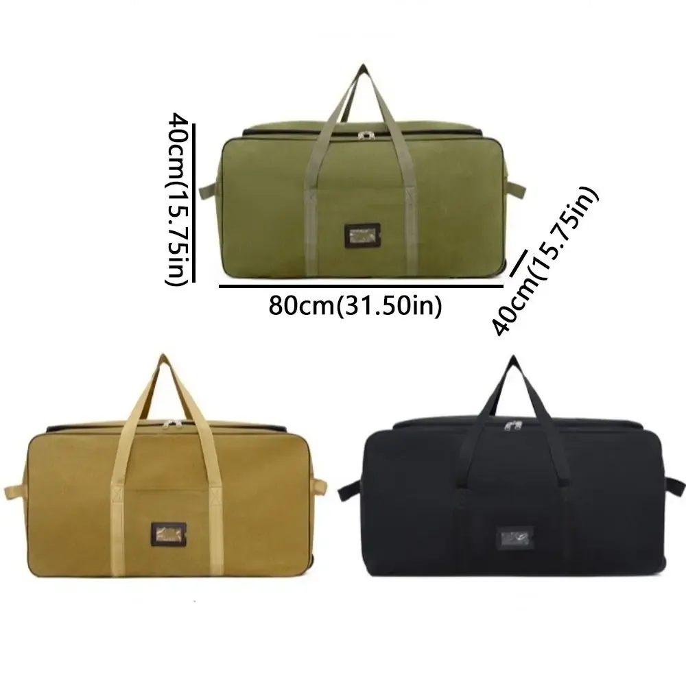 sac de voyage pliable pour week-end, grande capacité, imperméable, sac de rangement pour bagages avec roues amovibles et plusieurs compartiments