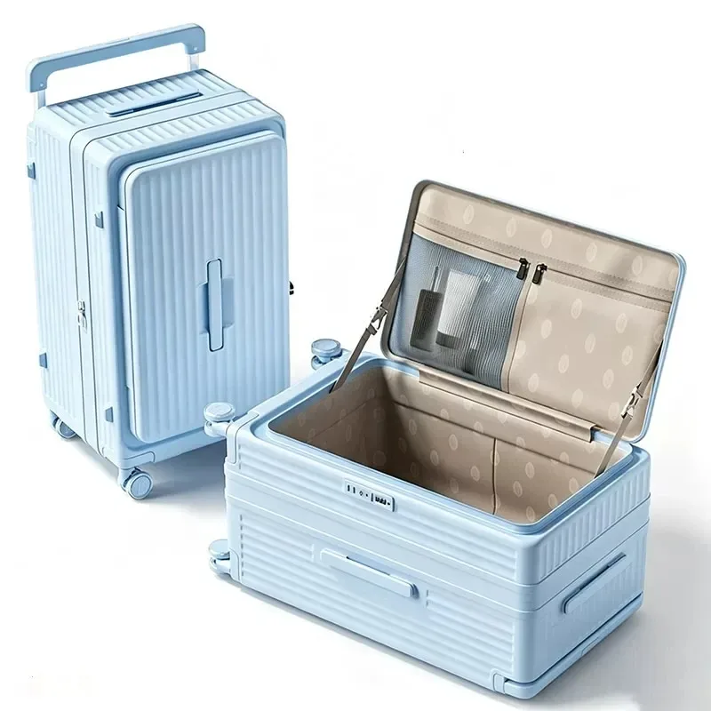 valise grande capacité 30 pouces avec serrure tsa, roues pivotantes, poignée large, bagage à roulettes rigide en pc, bagage cabine 20 pouces