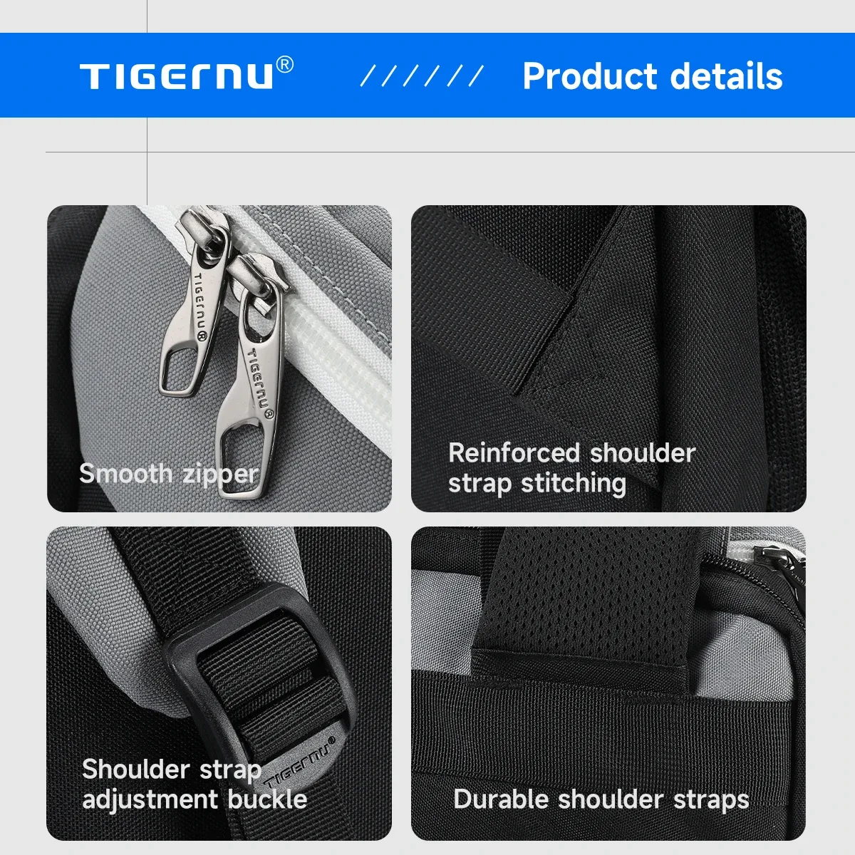 tigernu – sac à dos de sport de plein air pour hommes, sac à dos de randonnée, cartable pour hommes et femmes, grande capacité pour ordinateur portable de 17 pouces, sacs à dos décontractés
