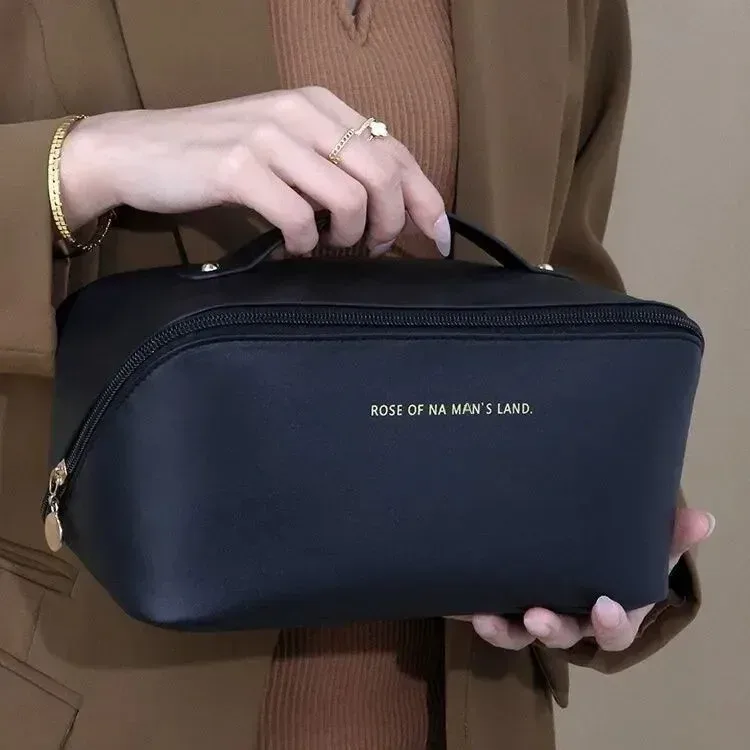 organisateur de maquillage trousse de toilette féminine sac trousse de maquillage pochette de rangement boîte de luxe pour dame, sac à cosmétiques, sac de rangement pour voyage zip