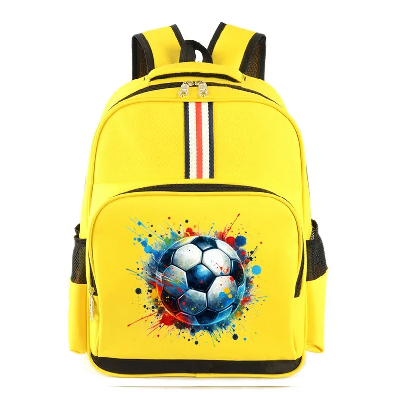 sac à dos multifonction pour enfant, imprimé football, interconnexion, élève du primaire, ventilateur de football, voyage en plein air, sacs d'école primaire