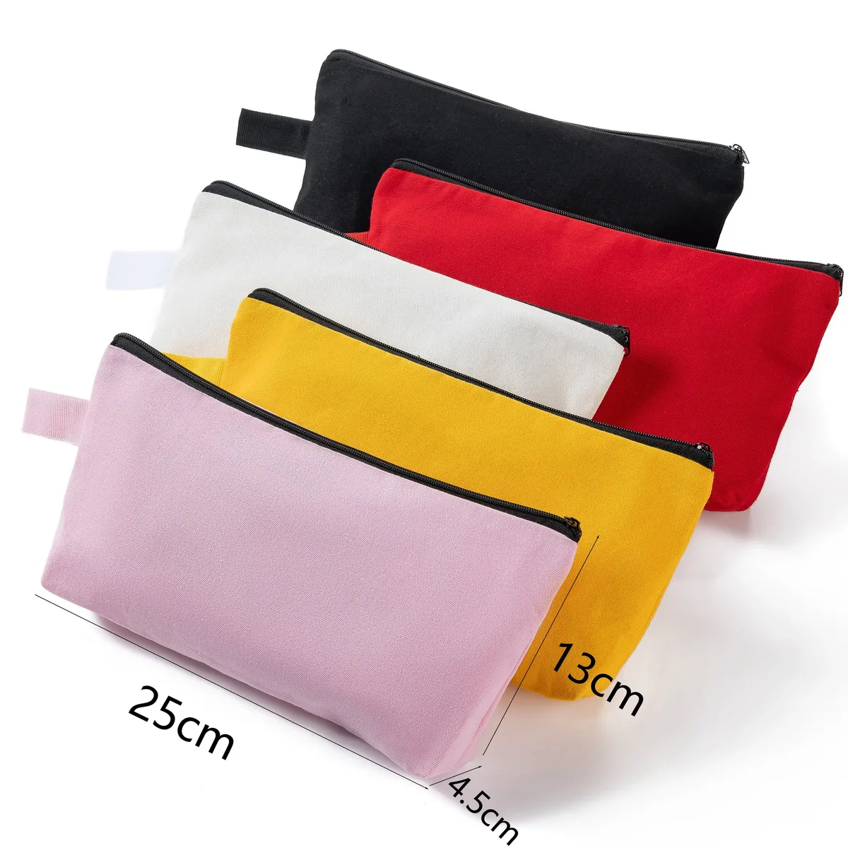 organisateur voyage cosmétique tissu coton couleur solide fermeture éclair crochet grande capacité sac rangement pinceaux maquillage papiers toilette
