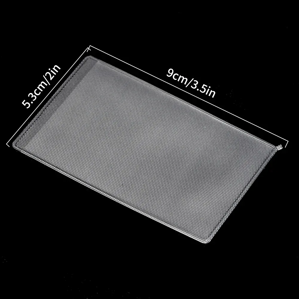 protecteur de cartes en pvc givré transparent, couverture de carte d'identité de crédit, support anti-magnétique, conteneur de cartes postales, sacs de rangement, 1 à 50 pièces