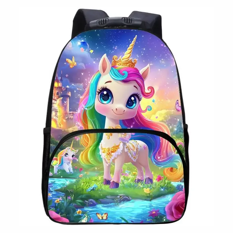 sac à dos licorne pour élèves du primaire et du secondaire, sac à dos à la mode pour hommes et femmes
