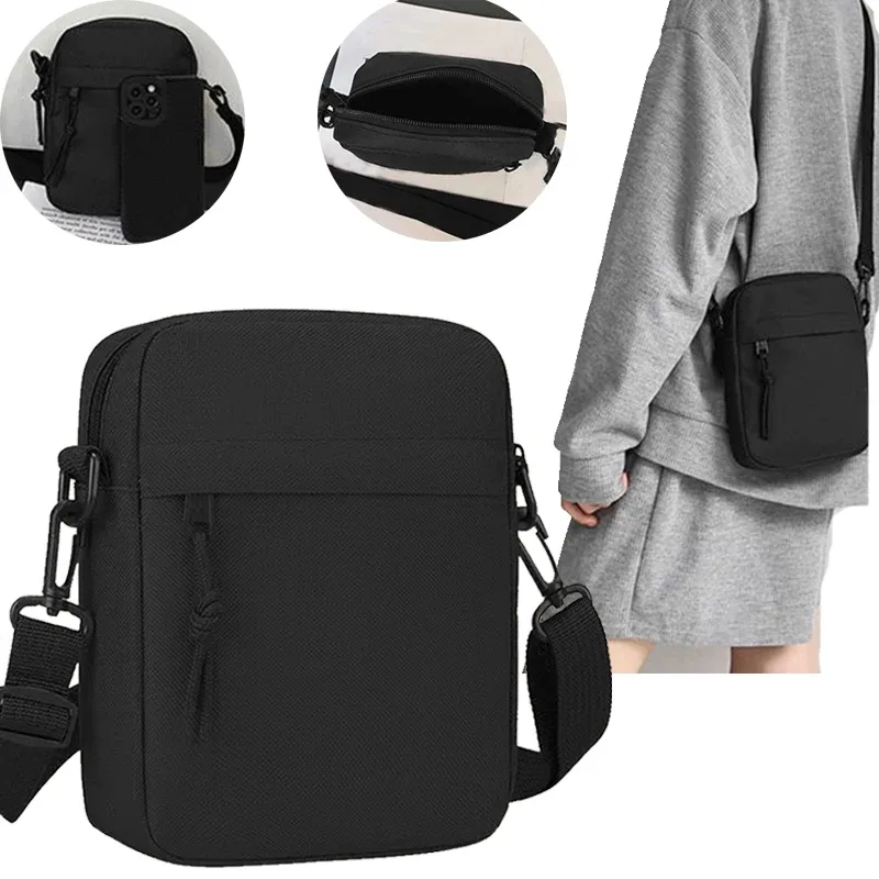 Sacs à bandoulière pour hommes et femmes, sacs bandoulière, petits sacs à bandoulière de couleur unie, sacs légers pour téléphone portable