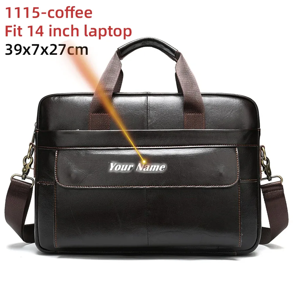 westal-sac messager en cuir véritable pour homme, étuis à bombes, sac pour ordinateur portable 14 en effet, sacs d'affaires de bureau pour document, 8572