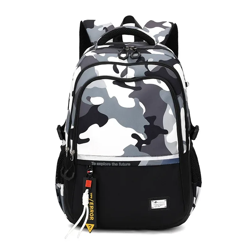 sacs à dos camouflage graffiti pour hommes, sacs d'école imperméables en oxford, sac pour ordinateur portable, sac à dos de voyage, cartable pour lycéen
