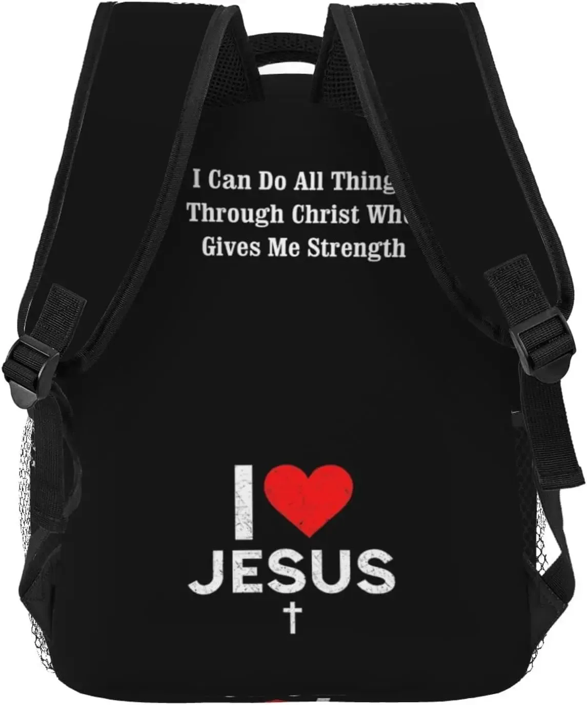j'aime jésus sac à dos chrétien jésus croix voyage sac à dos pour ordinateur portable décontracté collège sac à dos bookbag pour femmes hommes