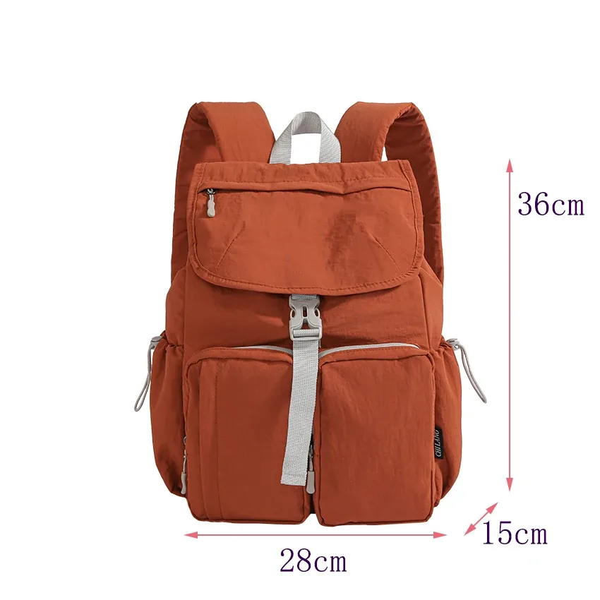 sac à dos à la mode pour femmes, sac à bandoulière de bonne qualité, sac d'ordinateur léger de grande capacité, sacs à main de couleur unie pour femmes