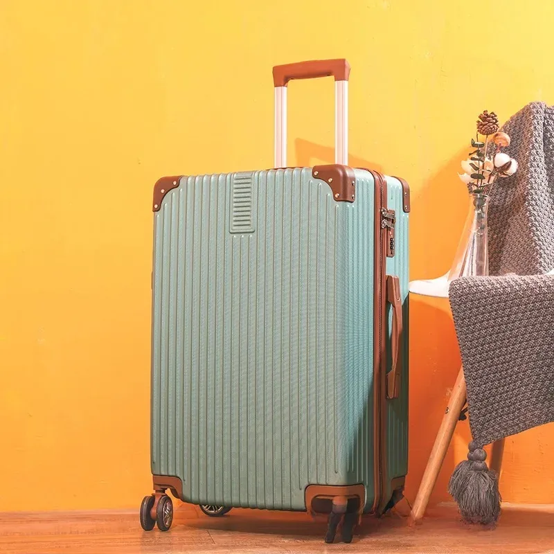 valise rétro personnalisable avec logo, bagage de voyage 20 pouces, bagage cabine en plastique abs, fabriqué en chine continentale