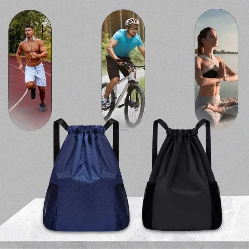 sacs à dos femmes hommes grande capacité bundle poche sac à cordon pour unisexe sport sac à dos décontracté couleur unie sacs de voyage