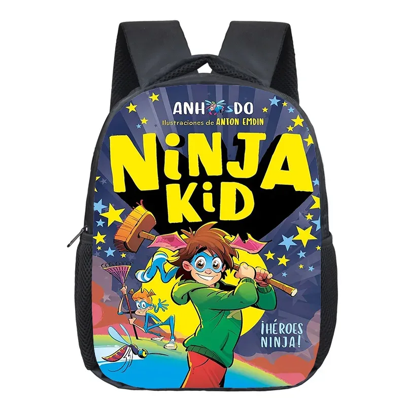 sac à dos ninja kidz pour enfants de 12 pouces, sac à livres pour la maternelle, sacs d'école à la mode pour enfants, sac à dos de voyage décontracté, sac à double épaule