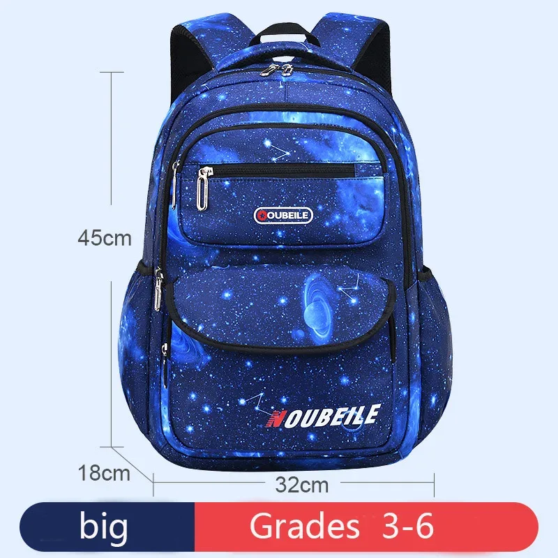 sac à dos pour adolescents, imprimé ciel étoilé, sac à bandoulière pour enfants, sac d'école étanche, sac à dos de sport et de voyage, plusieurs poches