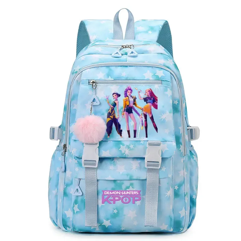 sac à dos kpop demon hunters pour étudiantes, lycéennes, collégiennes, polyvalent, adapté au quotidien et aux activités de plein air