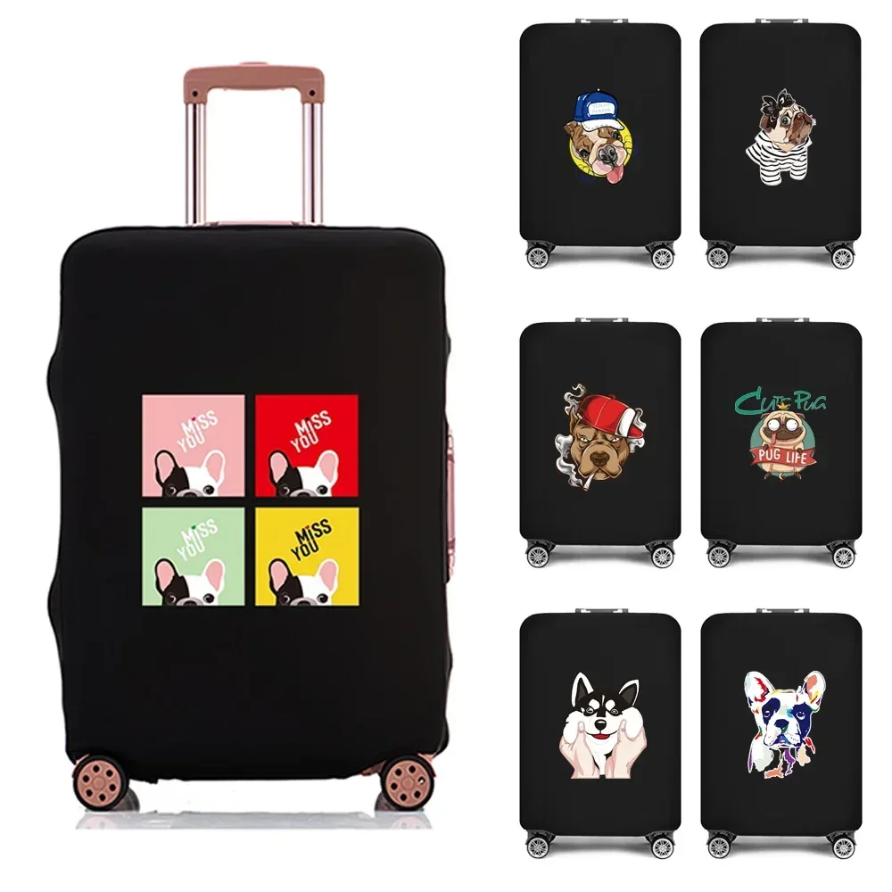 Juste de protection élastique pour bagages de voyage, étui épais, housse anti-poussière, nouveau motif de chien, appliquer 18-28, 2022