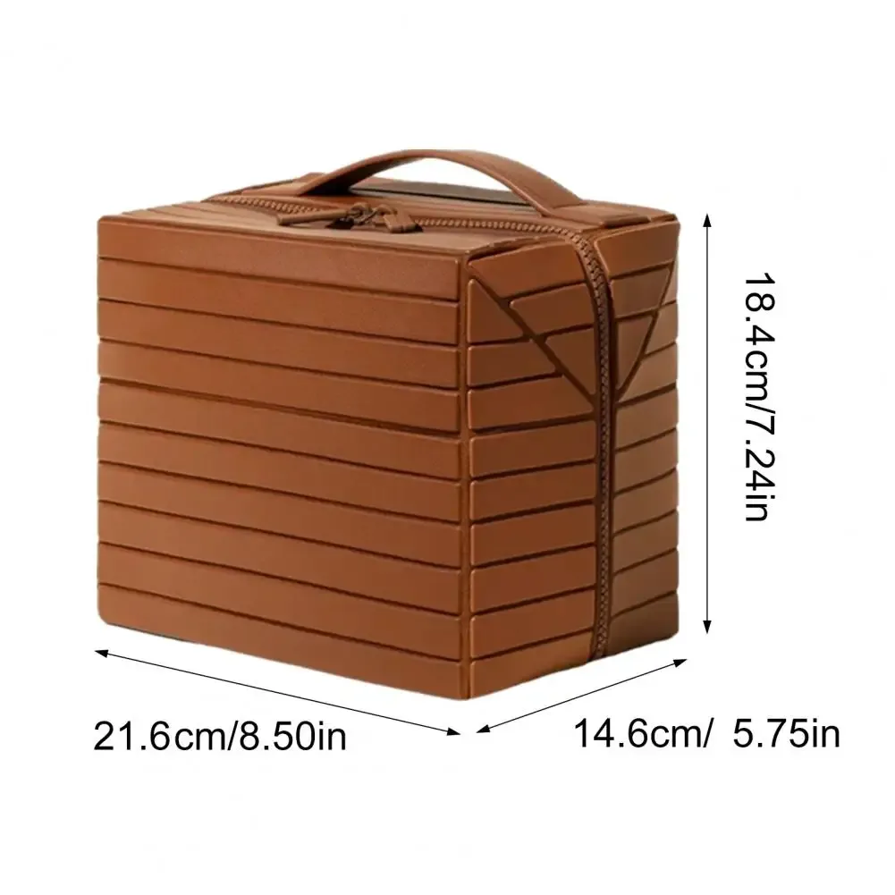 trousse de maquillage de voyage pliable, grande trousse de toilette étanche, organisateur de cosmétiques suspendu avec compartiments anti-déversement pour utilisation au maquillage