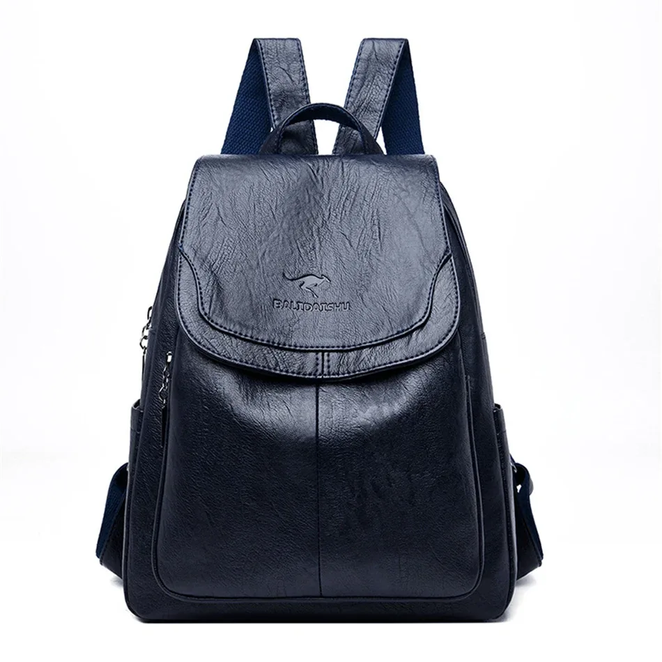 sac à dos en cuir de grande capacité pour femmes, sac d'école vintage de bonne qualité, sac à dos de voyage pour dames