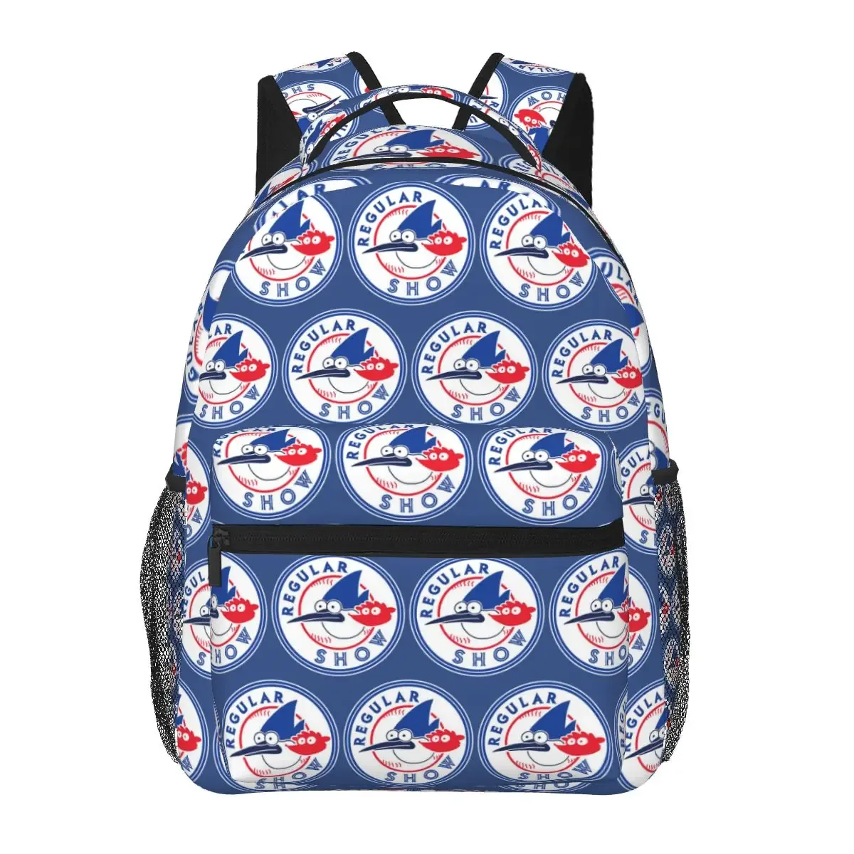 mordecai and rigby regular show – sacs à dos graphiques avec personnages de dessins animés, cartable pour garçons et filles, sacs d'école, sac à dos de voyage, sac à bandoulière