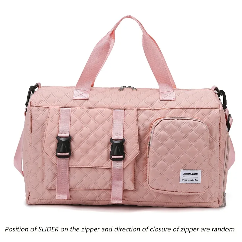 sac de voyage en nylon durable, sac de sport portable pour les voyages de nuit, sac d'entraînement à bandoulière, argyle spacieux