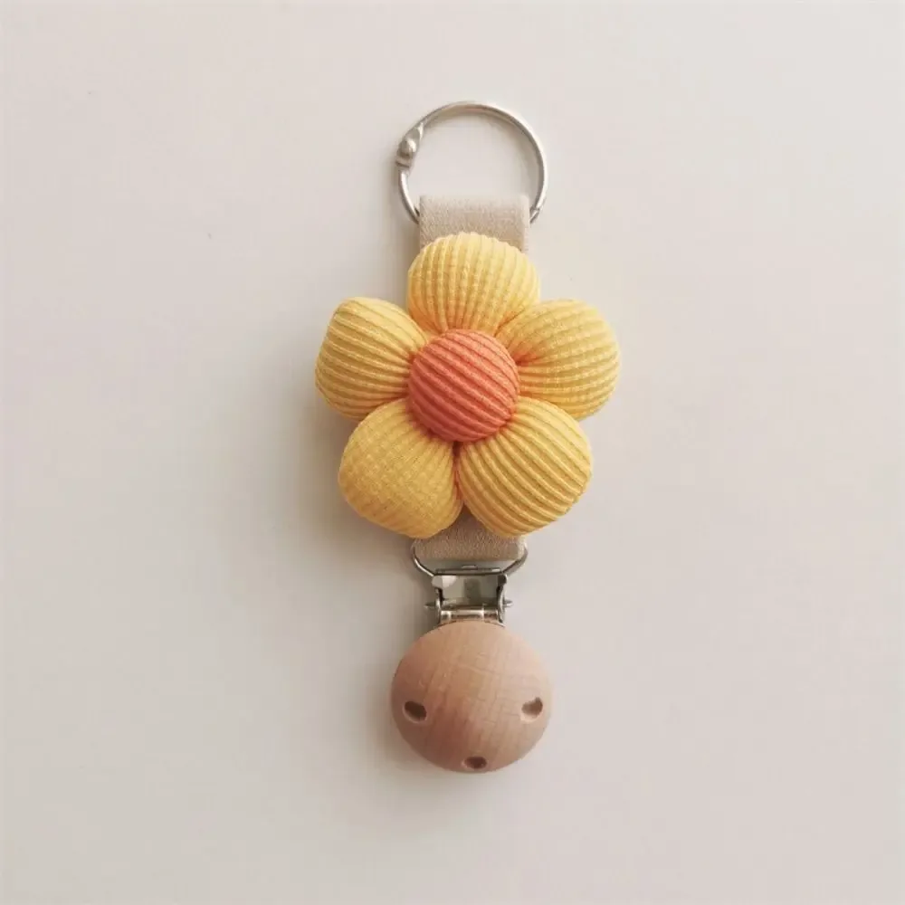 clip de chapeau à fleurs en coton anti-perte, clip en bois suspendu sur le sac, porte-chapeau de voyage, organisateur gadget por