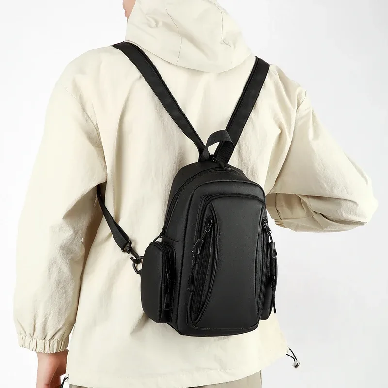 sac de poitrine multifonctionnel pour homme, mini sac à dos oxford pour les trajets quotidiens, les sports de plein air et les voyages