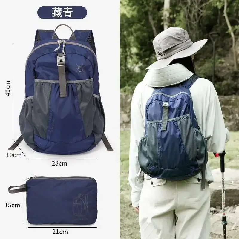 sac dos polyester gris clair rouge vif étoile stylisée pliable compact normcore minimaliste voyage loisir