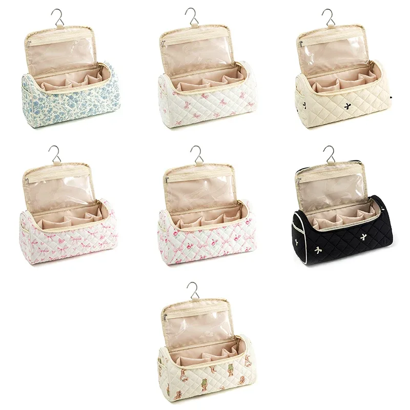 Étui de voyage matelassé pour Airwrap, sac de voyage pour outils capillaires en coton, sacs de rangement suspendables avec crochet de suspension