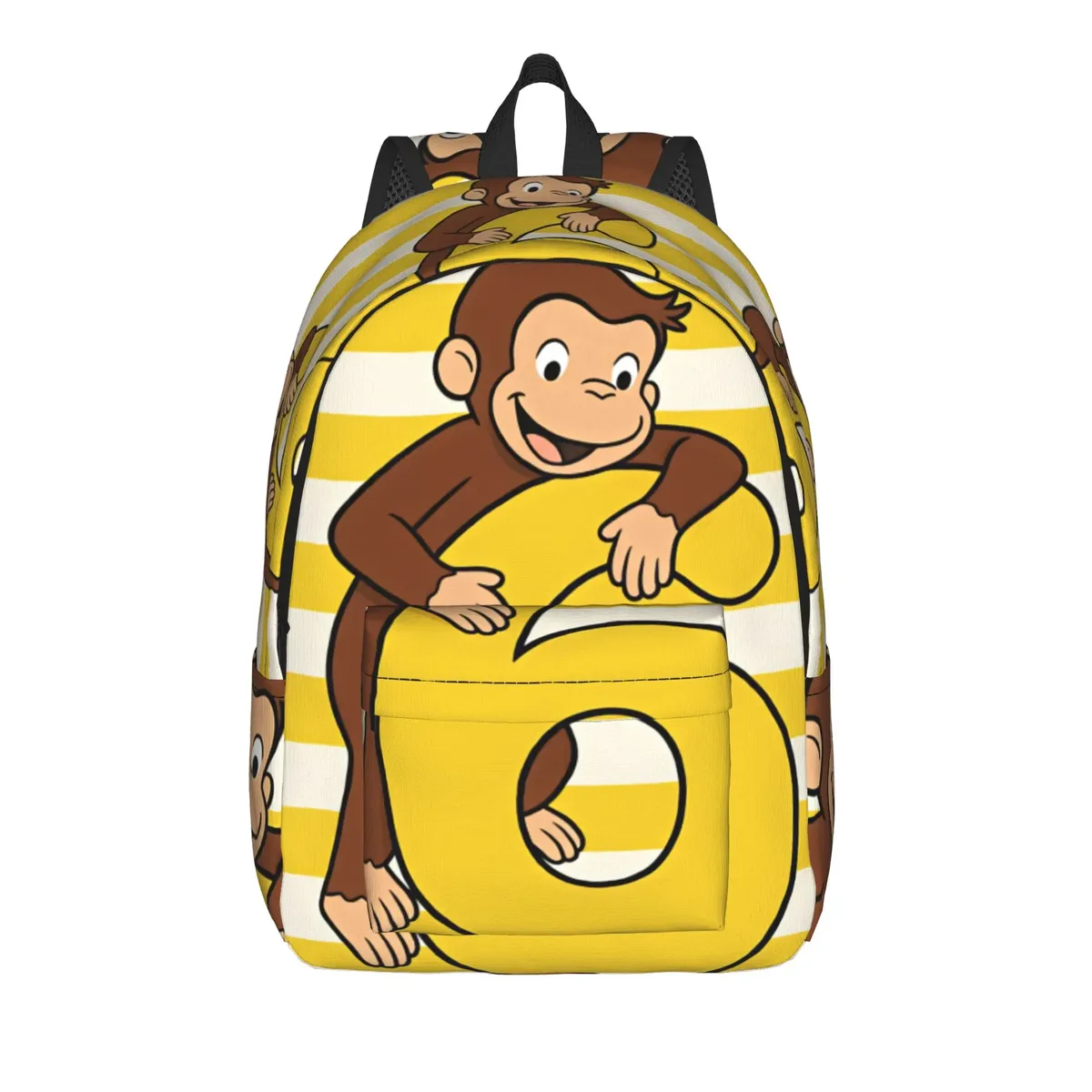 sac à dos curious george dessert activity stickers, sacs à dos de voyage pour filles, sacs d'école kawaii, grand sac à dos de créateur