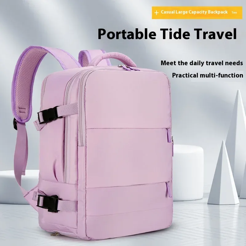 sac à dos de voyage multifonctionnel de grande capacité, sac à dos extensible pour ordinateur portable avec port de chargement, sac à dos d'affaires pour femmes