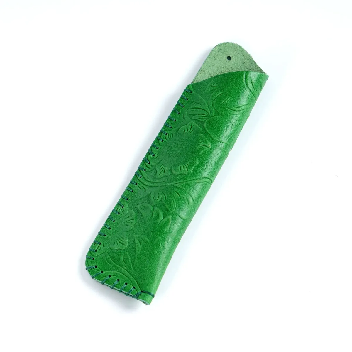 étui à stylos en cuir véritable fait main, cadeau créatif, style rétro simple et personnalisé, en cuir de vachette pleine fleur, housse de protection