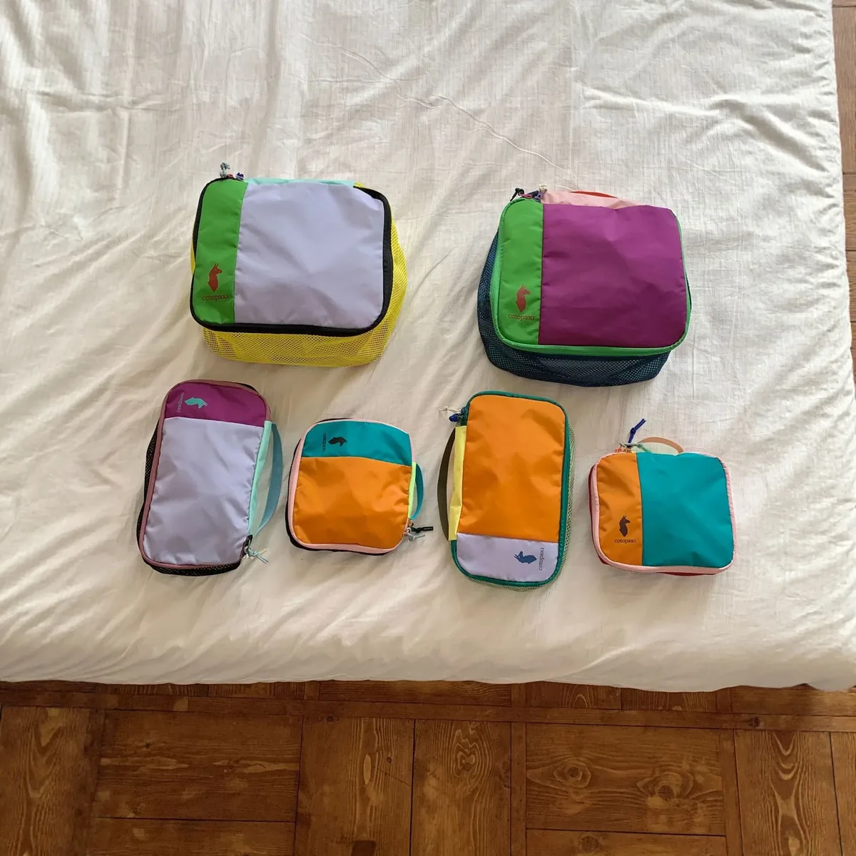 trousse de toilette de voyage imperméable 3 pièces multicolore patchwork 2026 – pochette organisateur cosmétique portable pour gym, extérieur et maquillage quotidien