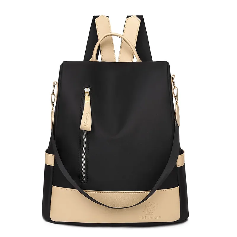 sac à dos antivol pour femmes, imperméable, à bandoulière, grande capacité, pour l'école, voyage simple et décontracté, pour étudiants