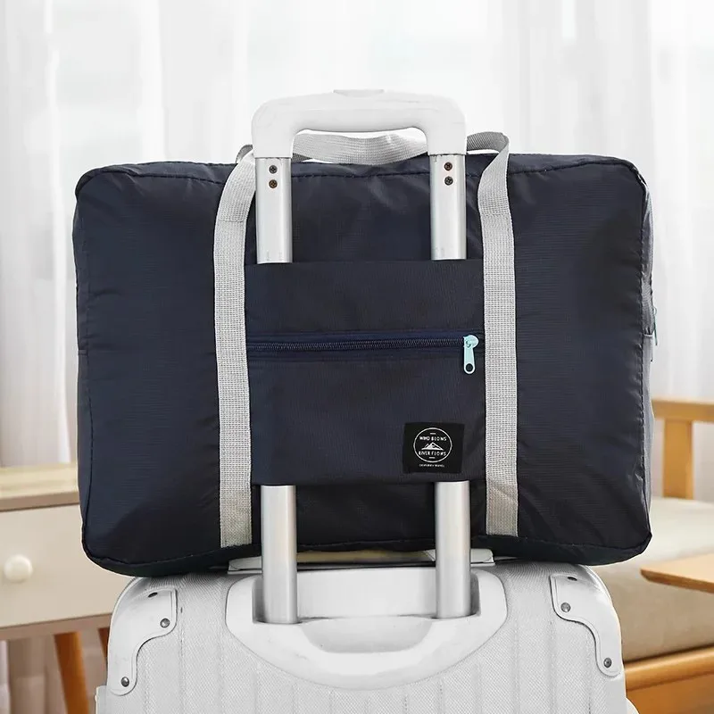 sac à main de voyage, sac à bagages, sac de rangement de voyage, sac d'avion à bandoulière simple de grande capacité, sac pliant étanche pour femmes